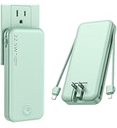 Nusyddy 22.5W Super Fast Charging Portable Charger with Wall Plug,12000mAh USB-C Power Bank Built...