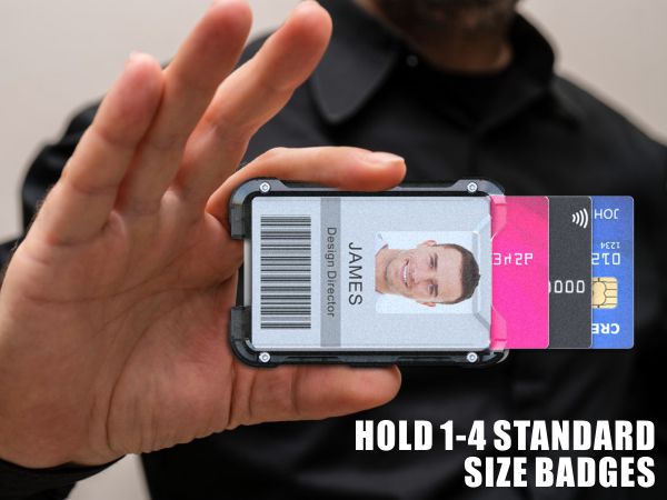 Retractable Badge Holders Retractable Badge Reel Key Chain Black