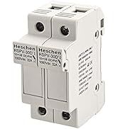 Heschen Solar/Photovoltaic Fuse Holder, PV Fuse Holder, HSPV-30D, DC1000V 32A, 2 Pole, 35mm DIN R...