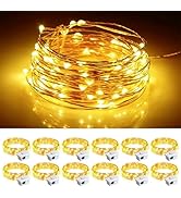 chzk Fairy Lights Battery Operated, 12 Pack 7FT 20 LED Mini String Lights Twinkle Lights for Chri...