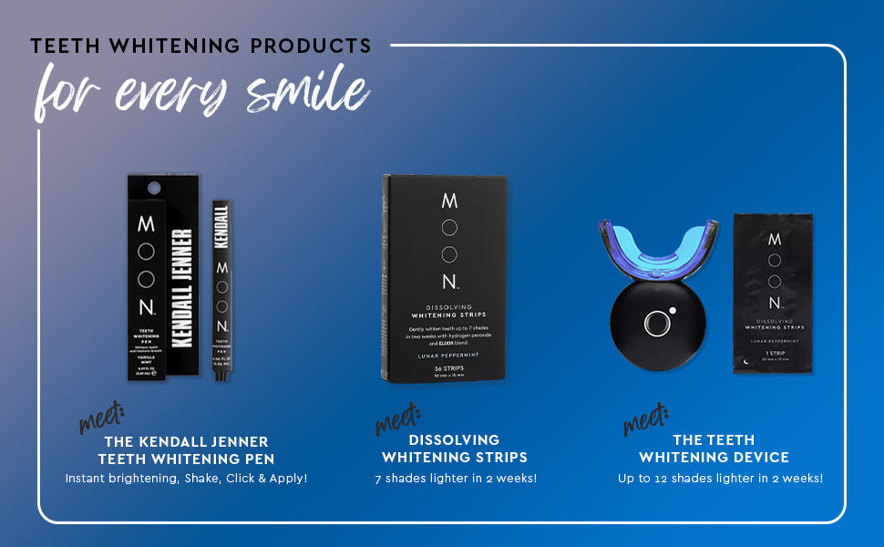teeth whitening pen strips led device kit