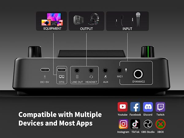 Compatible with MultipleDevices and Most Apps