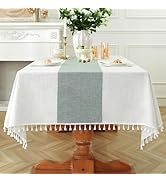 Laolitou Rectangle Tablecloth for Dining Table Rustic Farmhouse Kitchen Tables Cloth Coffee Table...