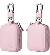 CCSmall Earbud Case for AirPods 4/1/2/3/Pro 2 with Lock &amp; Carabiner, Premium PU Leather Small Sto...