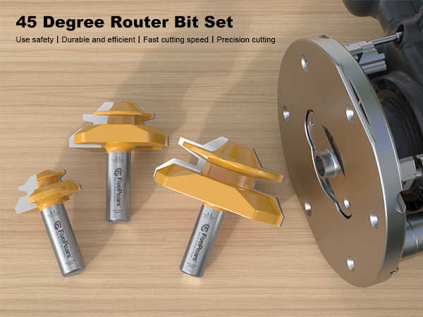 timberlock 45 lock miter router bit - 1/4 shank