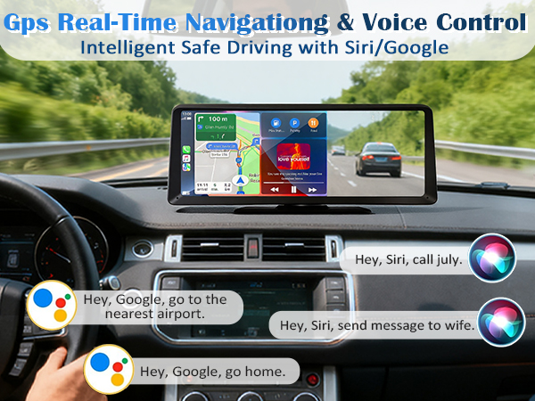 use Siri or Google Assistant for hands-free control.