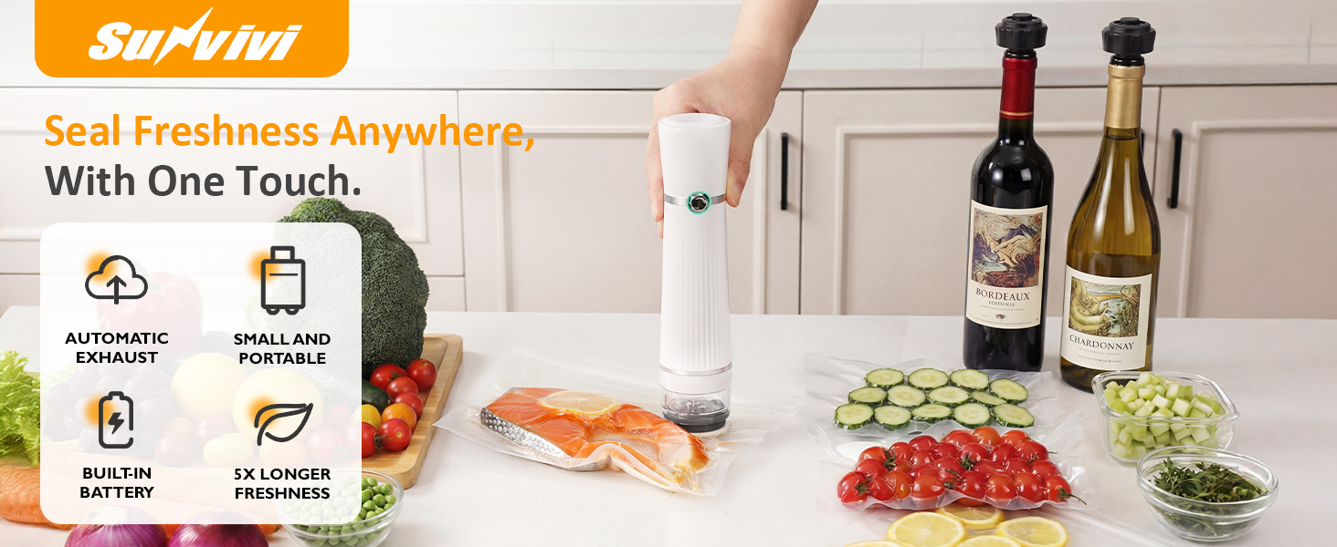 Portable Vacuum Sealer Machine Food Storage Preservation
