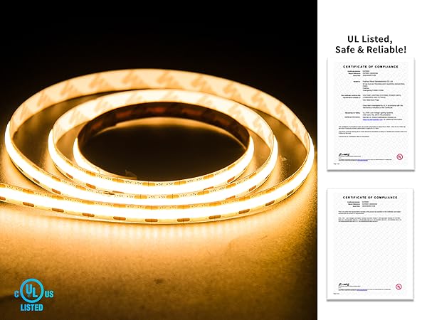 gingsow usb powered cob led strip 