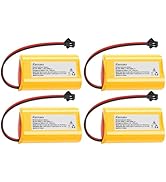Ransanx 4PCS 3.6V 1000mAh AA Ni-CD Batteries Exit Sign Emergency Light Battery Replacement with J...