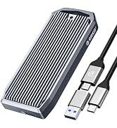 ORICO USB4 40Gbps M.2 SSD Enclosure, Supports Up to 8TB M.2 NVMe SSDs, Finned Aluminum Alloy Case...