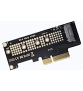 M.2 NVMe to PCIe 4.0 X4 Adapter Card, SSD Converter with LED Indicator, Compatible with 2230 2242...