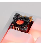 ULTRAEQUIP Artisan keycaps - Dragon-Eyed Resin Keycap, Multi-Layer Casting Resin 1U Size, Handmad...