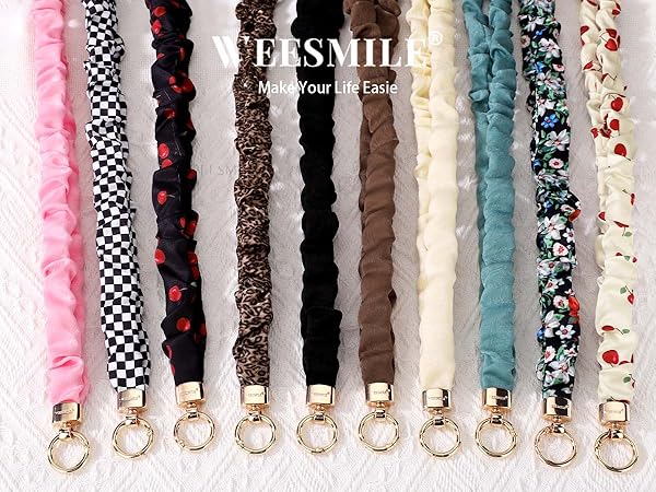 scrunchie lanyards for id badges