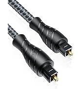 VANAUX Optical Digital Audio Cable, Toslink Cable [PMMA Fiber Optic Braided Jacket] S/PDIF Male t...