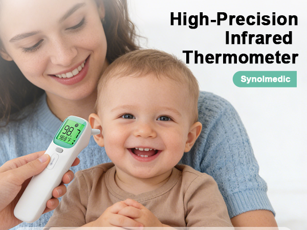 baby Thermometer, 3-in-1 Infrared Thermometer for Ear, Forehead &amp;amp; Touchless, Fever Thermometer