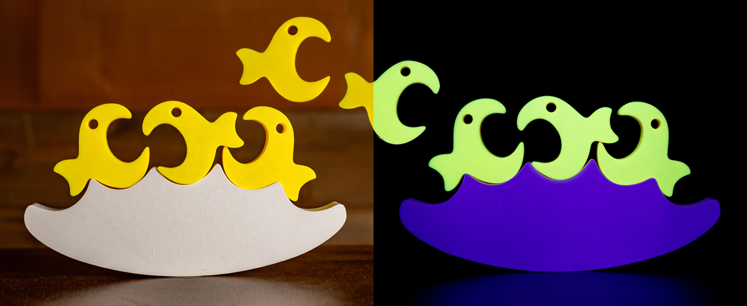 panchroma neon pla glows under blacklight yellow