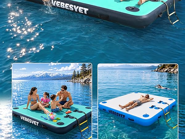 inflatable floating dock