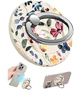 Lotadilo for Magnetic Phone Ring Holder Compatible with MagSafe for Women Girls - Cute Leaf Flowe...