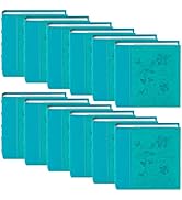 Golden State Art,Photo Album with Memo Writing Space hold 200 4x6 Horizontal Pictures,Leather Vin...