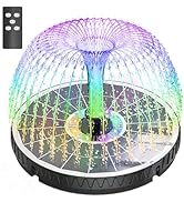 GAIZERL Remote Control Solar Water Fountain, 2026 Upgrade 6W Solar Bird Bath Fountain Pump with 3...