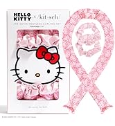 Hello x Kitsch Satin Heatless Hair Curler Set - Heatless Curls Overnight, Hair Rollers for Soft C...