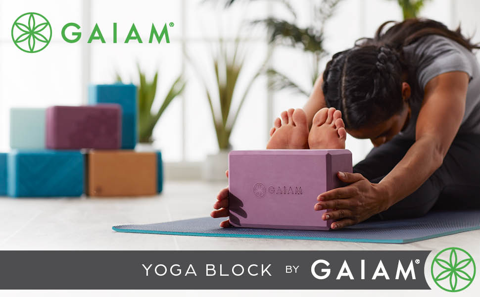 Gaiam yoga block, yoga props, yoga accessories for women