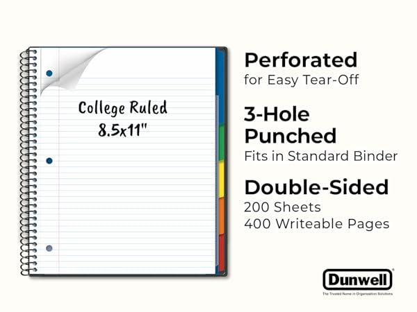 Premium College Ruled, 5 Subject-College ruled