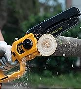 Cordless 8In Chainsaw Compatible with Dewalt 20V 60V Battery (Tool Only), 39Ft/s Electric Portabl...