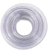 DAVCO 3/4" ID x 25 ft PVC Reinforced Tubing With Spiral Steel Wire, High Pressure Flexible Vinyl ...