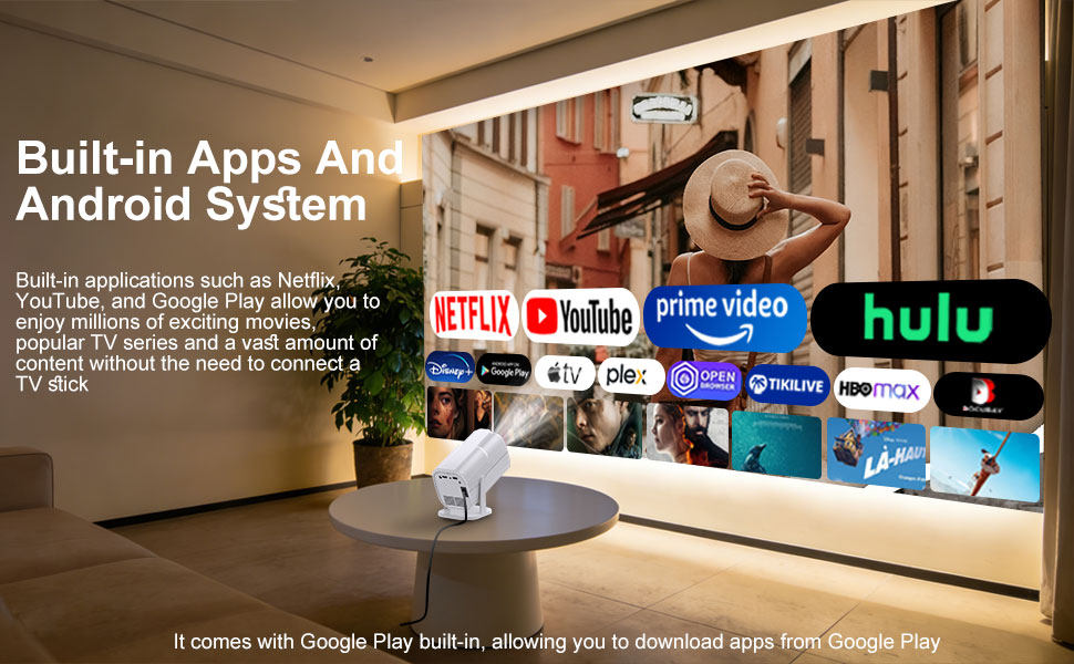 mini projector;mini projector with wifi and bluetooth;projector 4k