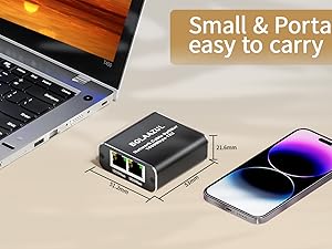 RJ45 Network Splitter Adapter network extension plug Lan splitter gigabit Extender Plug 1 to 2