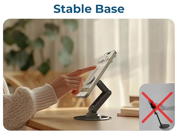 Keep your iPhone steady on any surface with this MagSafe desk mount with a stable non-slip base.