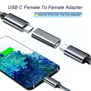 Basesailor USB C Female to Female Adapter