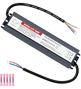24V Power Supply 100W LED Driver Waterproof IP68, 110V-250V AC to 24V DC 4.16A Low Voltage Transf...