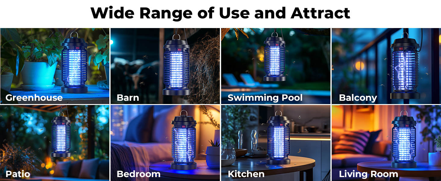 Bug Zapper Outdoor Indoor Waterproof