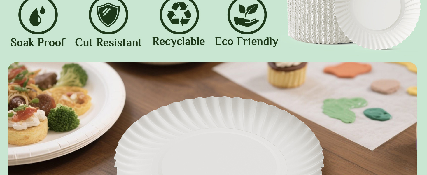 Dessert paper plate