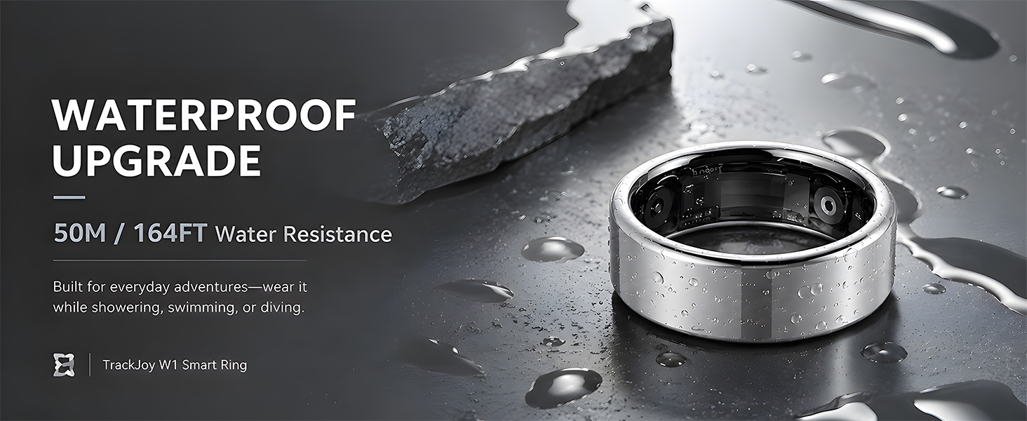 silver smart ring for women