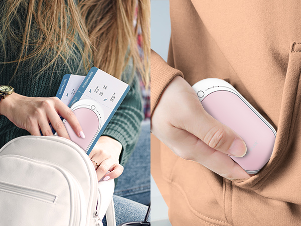 Rechargeable Hand Warmer, 5200mAh Electric Hand Heater