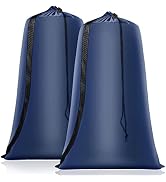 Heavy Duty Laundry Bag 2 Pack XL Nylon Laundry Bags with Straps, Washable Large Dirty Clothes Org...