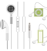 Jelanry 3.5mm Earphone Earbuds Headphones with Remote for Shuffle 2 3 4 5 6, Touch 2G 3G 4G 5G Cl...