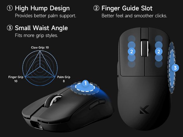 MCHOSE gaming mouse wireless gaming mouse gamer mouse bluetooth gaming mouse