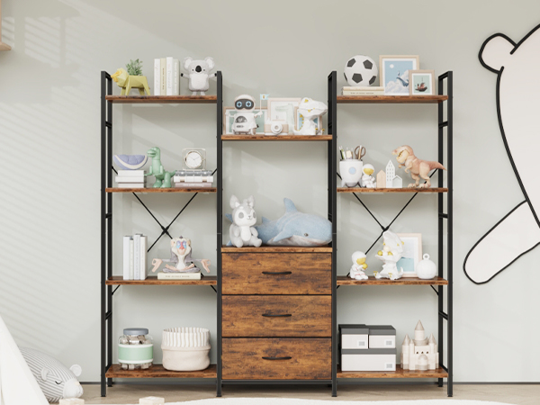 triple bookshelf for kids&amp;#39; room