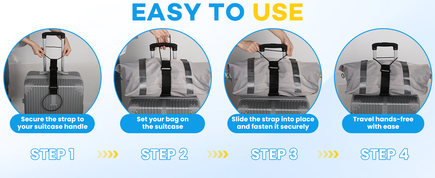 Adjustable Luggage Straps for Suitcases