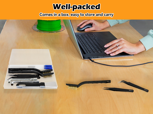 The 3D Printing Nozzle Cleaning Kit is suitable for all models of printers and studios.