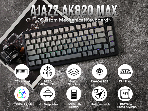 AK820 MAX Grey