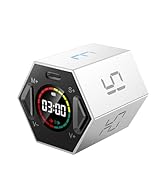 Ticktime Pomodoro Timer Cube, Hexagon Productivity Timer, Pause &amp; Resume, Silent &amp; Adjustable Sou...