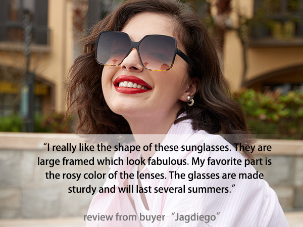 big square sunglasses