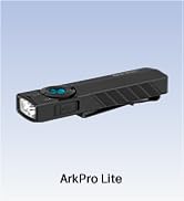 OLIGHT ArkPro Lite Flat Pocket Flashlight, Rechargeable Portable 1200 Lumens with White LED, Red ...