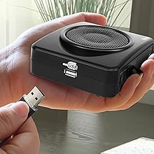 Portable Waist-Band PA Speaker System;Compact Voice Amplifier and Headset Microphone Set;Built-in