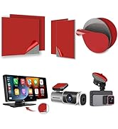 YKT Dash Cam Adhesive Pad Replacement, 6 PCS Round Square Double Sided Sticky Pads for Car Dashbo...